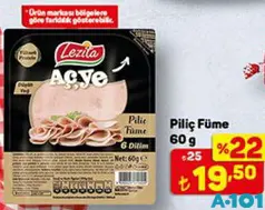PİLİÇ FÜME 60 G fiyat ve kampanya bilgisi